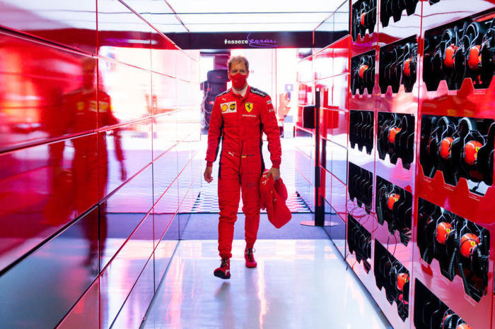 Der FIA zeigt den deutschen Formel-1-Piloten Sebastian Vettel von der Scuderia Ferrari beim Training zum Formel-1-Grand-Prix der Steiermark in Spielberg. Foto: epa/Fia/f1 Handout
