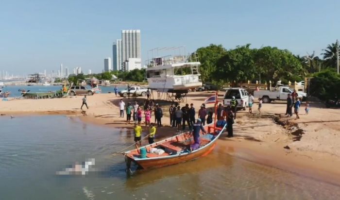 Vor Na-Jomtien wurde im Meer die Leiche eines Ausländers geborgen. Foto: The Thaiger