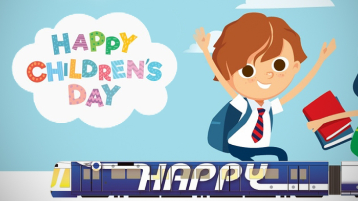 Kinder bis 14 Jahren dürfen am nationalen Kindertag kostenlos die MRT Blue Line nutzen. Foto: The Nation