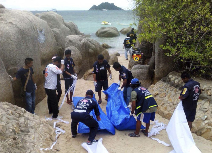 Zwei junge Briten tot am StrandvonKoh Tao gefunden