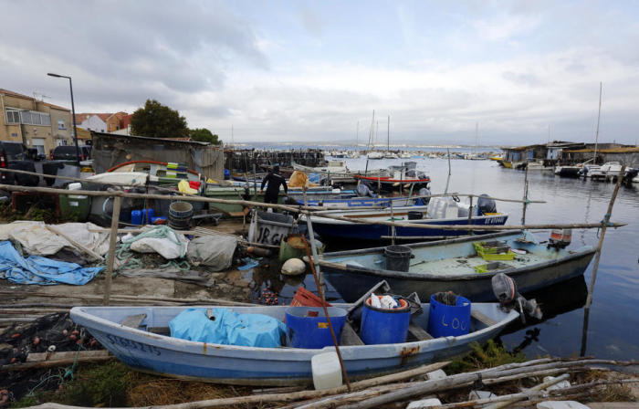 Übersicht über das Fischerdorf im Bezirk La Pointe Courte in Sete. Foto: epa/Guillaume Horcajuelo