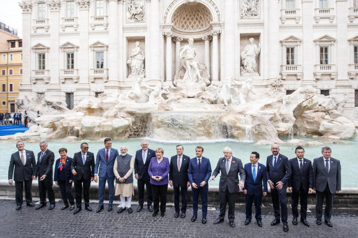 G20-Gipfel der Staats- und Regierungschefs in Rom. Foto: epa/Roberto Monaldo / Lapresse / Poo