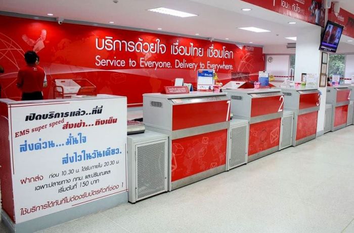 Schalter der Thailand Post. Foto: The Thaiger