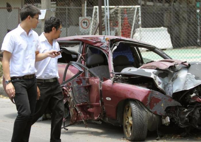 Erheblich mehr Verkehrsunfälle zu Songkran