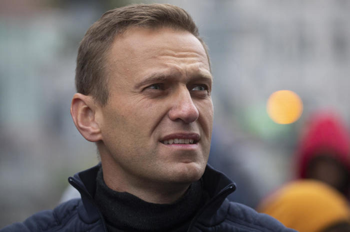 Alexei Navalny, Bürgermeisterkandidat der russischen Opposition, nimmt an einer Kundgebung der Opposition zur Unterstützung der politischen Gefangenen in Moskau teil. Foto: epa/Sergei Ilnitsky