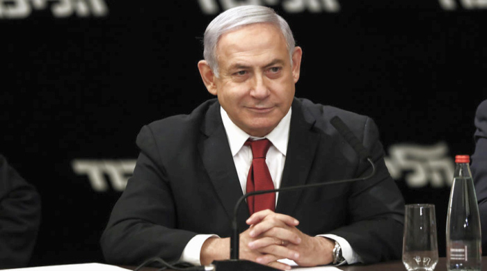 Der israelische Premierminister Benjamin Netanjahu spricht während der wöchentlichen Kabinettssitzung in Jerusalem. epa/Dan Balilty