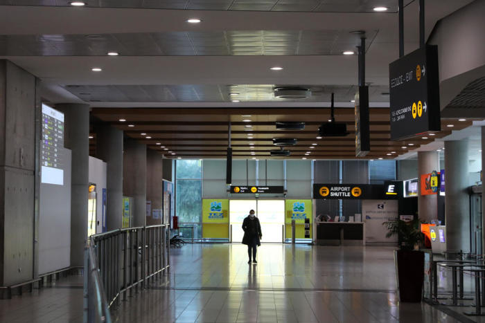 Leere Ankunftshalle des Internationalen Flughafens von Larnaca. Foto: epa/Katia Christodoulou