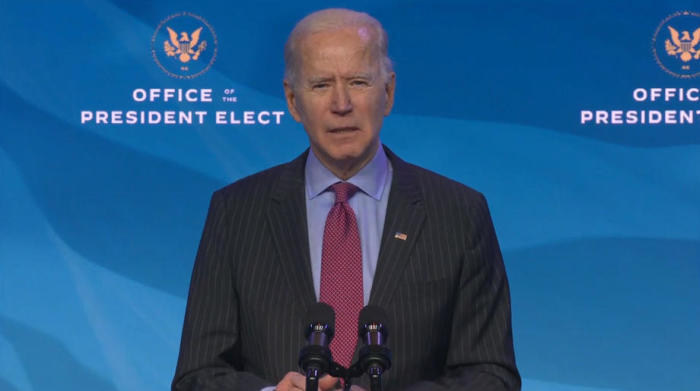 Präsidentschaftskandidat Biden kündigt sein Team für Wirtschaft und Arbeitsplätze an. Foto: epa/Office Of The President Elect