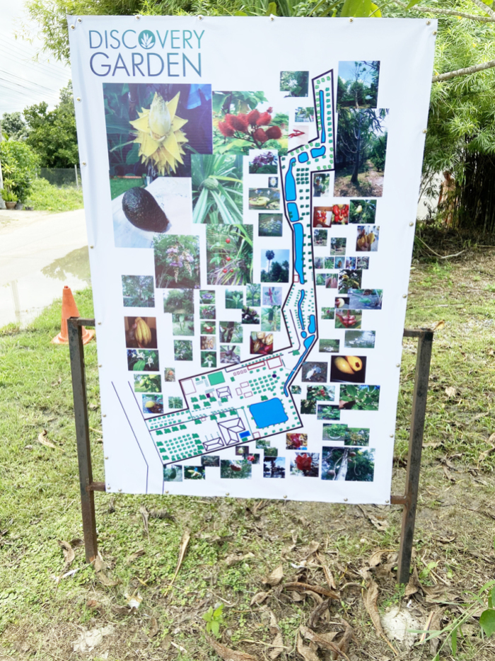 Unsere Landkarte beim Eingang des Discovery Garden Pattaya erstrahlt in neuem Glanz und lädt zum Besuch. Fotos: hf
