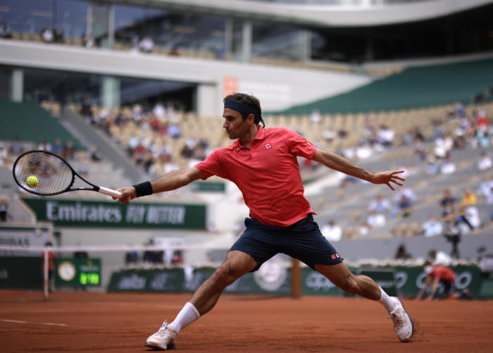 Schweizer Roger Federer in Aktion. Foto: epa/Yoan Valat