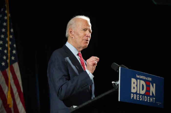 Der demokratische Kandidat Joe Biden. Foto: epa/Tracie Van Auken