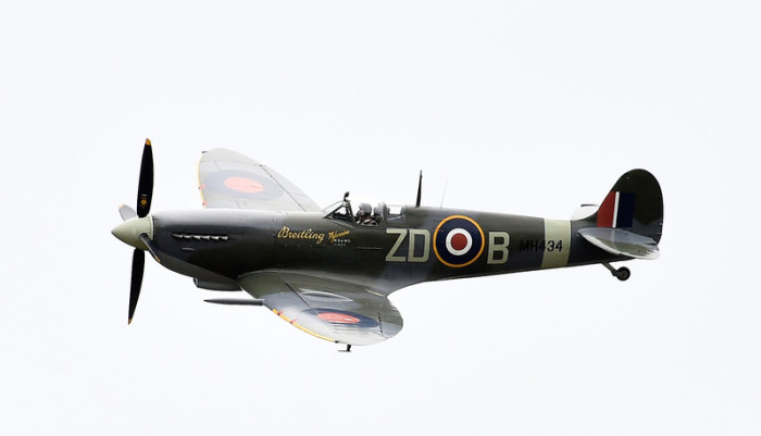 Im September 1944 flog britische Weltkriegspilotin Mary Ellis eine Spitfire von Southampton zu RAF Brize Norton in Oxfordshire. Foto: Facundo Arrizabalaga