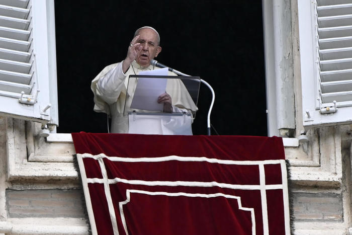 Das Angelusgebet von Papst Franziskus am Sonntag. Foto: epa/Riccardo Antimiani