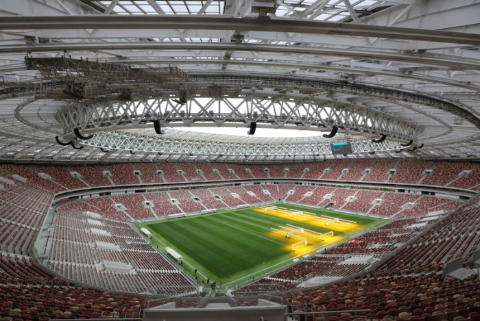 Blick ins Luzhniki-Stadion in Moskau. Foto: epa/Tatyana Zenkovich