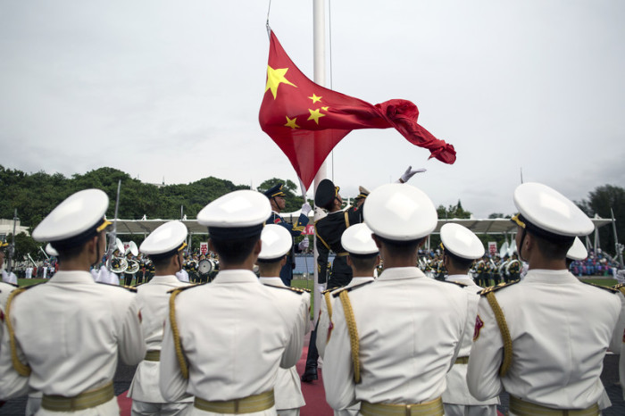 Chinesische Marinesoldaten. Foto: epa/Jerome Favre