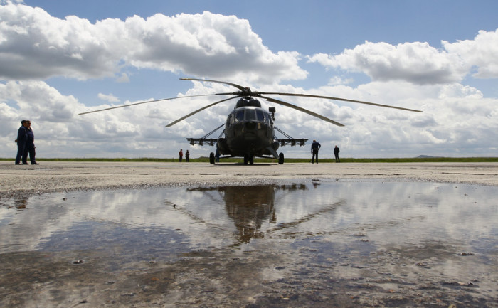 Ein russischer Helikopter des Typs Mi-8. Foto: epa/Shamil Zhumatov