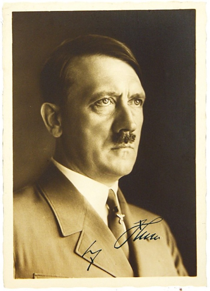Ein signiertes Exemplar von Hitlers 