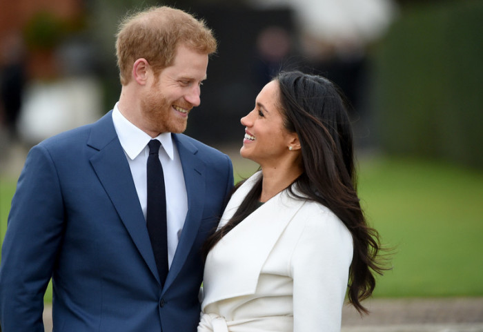  Der britische Prinz Harry und seine Verlobte Meghan Markle. Foto: epa/Facundo Arrizabalaga