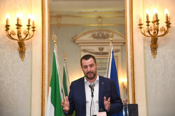 Der italienische Innenminister und Chef der fremdenfeindlichen Lega, Matteo Salvini. Foto: epa/Luca Zennaro