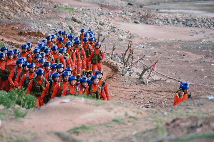 21 Läufer beim Gansu-Marathon in China getötet. Foto: epa/Feuerwehr Und Rettungsdienst Der Ga