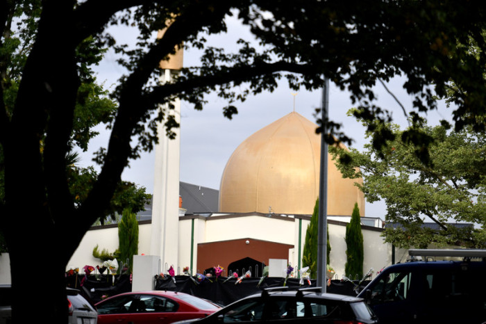 Al-Noor-Moschee auf Deans Rd in Christchurch, Neuseeland. Foto: epa/Mick Tsikas