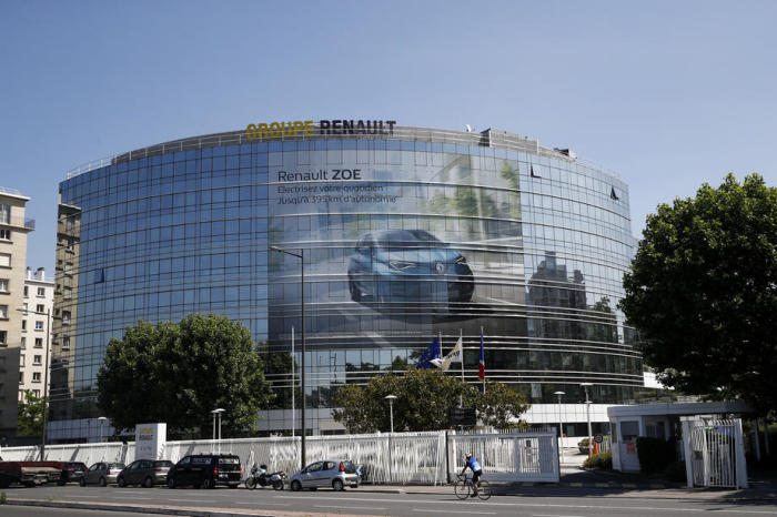 Gesamtansicht des Hauptsitzes des französischen Automobilherstellers Renault in Boulogne Billancourt bei Paris. Foto: epa/Yoan Valat