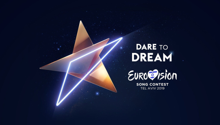 Das offizielle Logo für den Eurovision Song Contest (ESC) 2019 in Tel Aviv mit dem Motto 