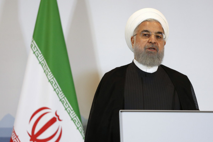 Irans Präsident Hassan Ruhani . Foto: epa/Peter Klaunzer