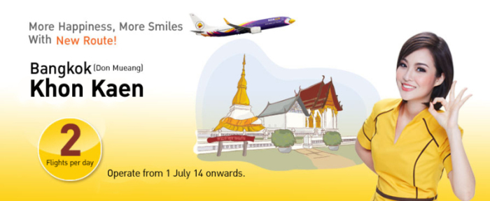 Nok Air fliegt Khon Kaen an