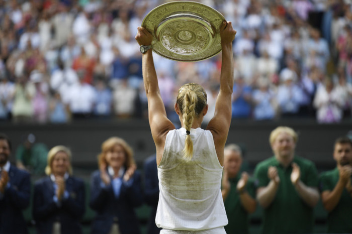 Wimbledonsiegerin Angelique Kerber. Foto: epa/Neil Hall
