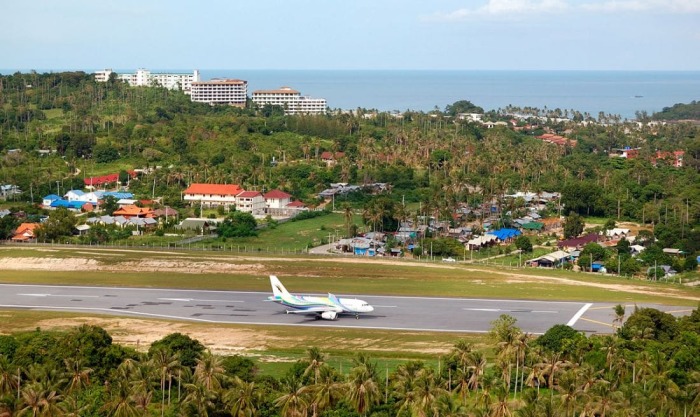 Start- und Landebahn auf dem Samui International Airport. Foto: The Thaiger