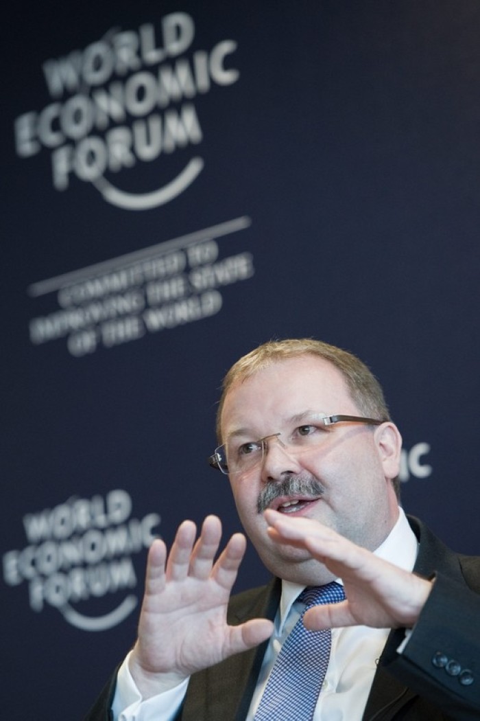 WEF-Geschäftsführer Alois Zwinggi. Archivbild: epa/Jean-christophe Bott