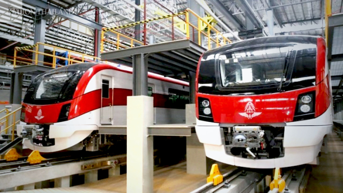 Zwei Züge der Red Line im Bahn-Depot. Foto: The Nation