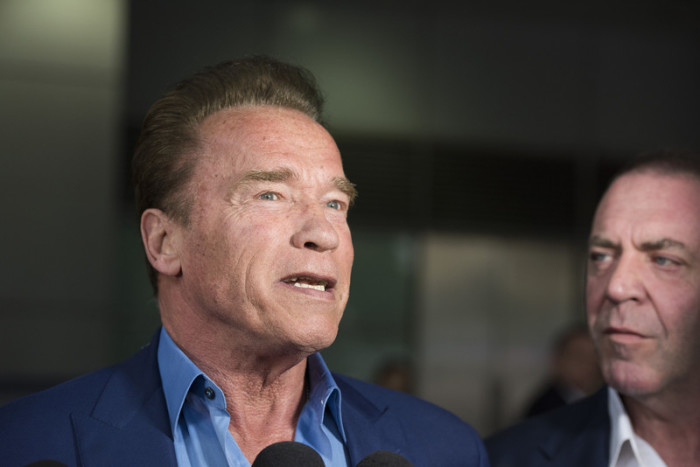 Der österreichisch-amerikanische Schauspieler und ehemalige Gouverneur von Kalifornien, Arnold Schwarzenegger (L). Foto: epa/54200998
