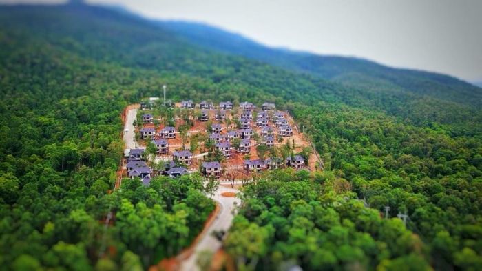 Die umstrittenen Residenzen am Fuße des Berges Doi Suthep. Foto: The Nation