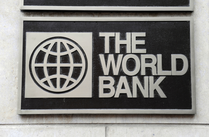 Das Logo der World Bank (Weltbank), aufgenommen am 01.11.2009 in Washington. Foto: Rainer Jensen/Dpa