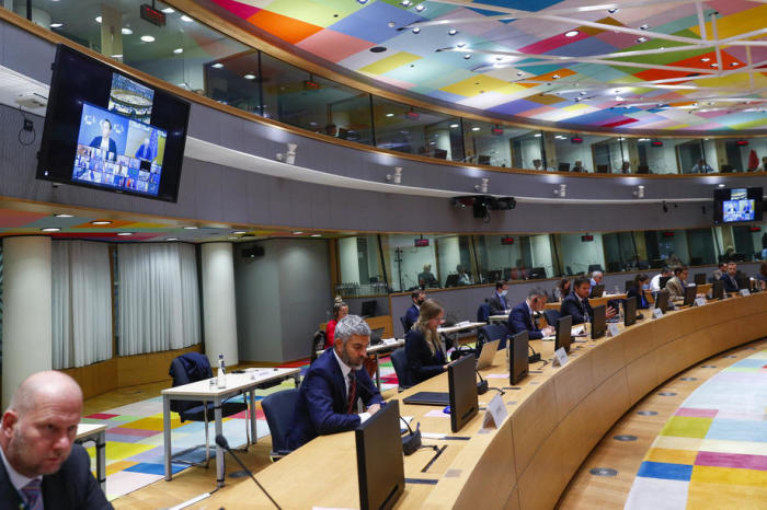 Außerordentlicher Rat für Auswärtige Angelegenheiten in Brüssel. Foto: epa/Johanna Geron / Pool