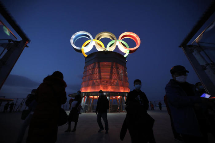 In Peking beginnt der einjährige Countdown für die Olympischen Winterspiele 2022. Foto: epa/Wu Hong