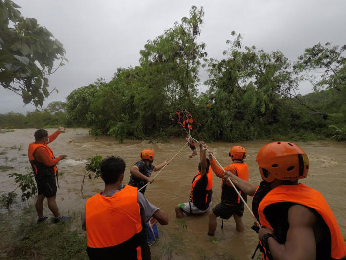 Rescue operation in Cagayan province. Photo: epa/ GMDRRMO HANDOUT