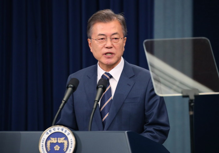 Der südkoreanische Präsident Moon Jae-In. Foto: epa/Yonhap