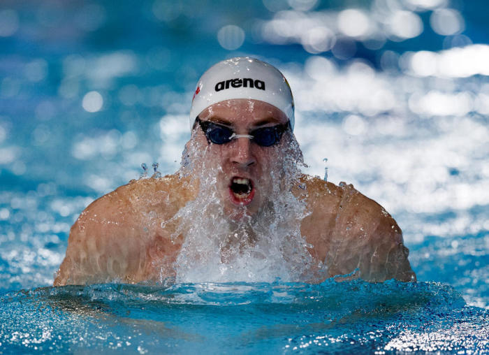 Der deutsche Marco Koch tritt bei den LEN European Short Course Swimming Championships 2019 in Glasgow im Finale über 200 m Brust der Herren an. Foto: epa/Robert Perry