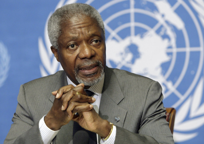 Kofi Annan ist tot. Foto: epa/Martial Trezzini