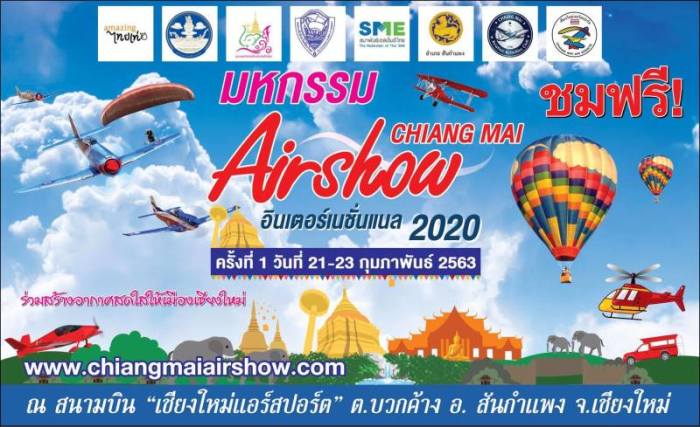 Drei Tage lang erhalten die Besucher einen Einblick über den Facettenreichtum im Luftsport. Foto: Chiang Mai Airshow