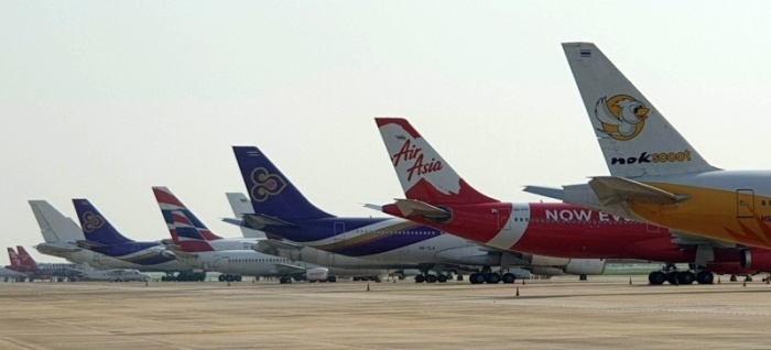 Die thailändische Zivilluftfahrtbehörde CAAT (Civil Aviation Authority of Thailand) hat den Fluggesellschaften erlaubt, ihre Sommerflüge (März bis Oktober) im Jahr 2020 zu reduzieren. Foto: DER FARANG/MR