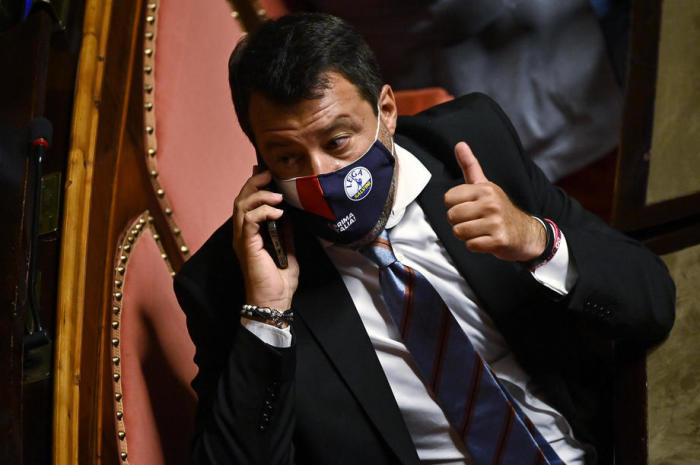 Matteo Salvini, Vorsitzender der Lega, als Außen- und Verteidigungsminister. Foto: epa/Riccardo Antimiani