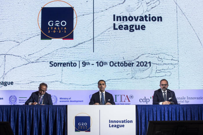 G20-Innovationsliga in Sorrent. Foto: epa/Angelo Carconi