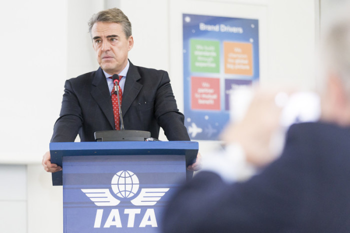 Alexander de Juniac, Generaldirektor und CEO der International Air Transport Association (IATA). Foto: epa/Cyril Zingaro