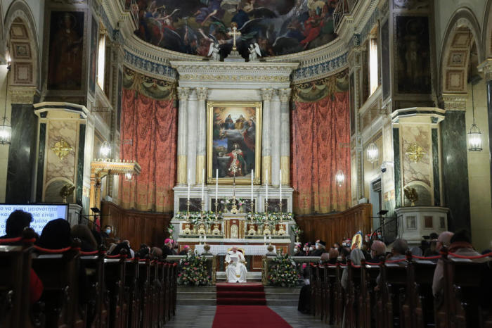Besuch von Papst Franziskus in Griechenland. Foto: epa/Costas Baltas/pool
