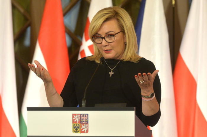 Die Finanzministerin der Tschechischen Republik, Alena Schillerova. Foto: epa/Attila Kovacs