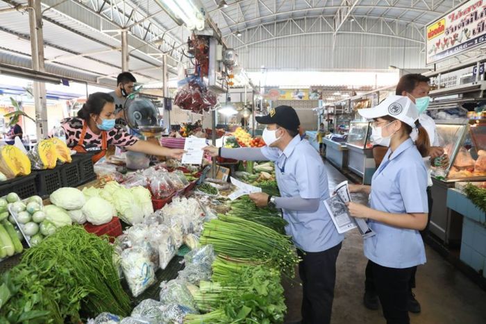 Die Stadt Pattaya verzichtet auf ihren Märkten während der Coronakrise auf die Standgebühren. Foto: PR Pattaya